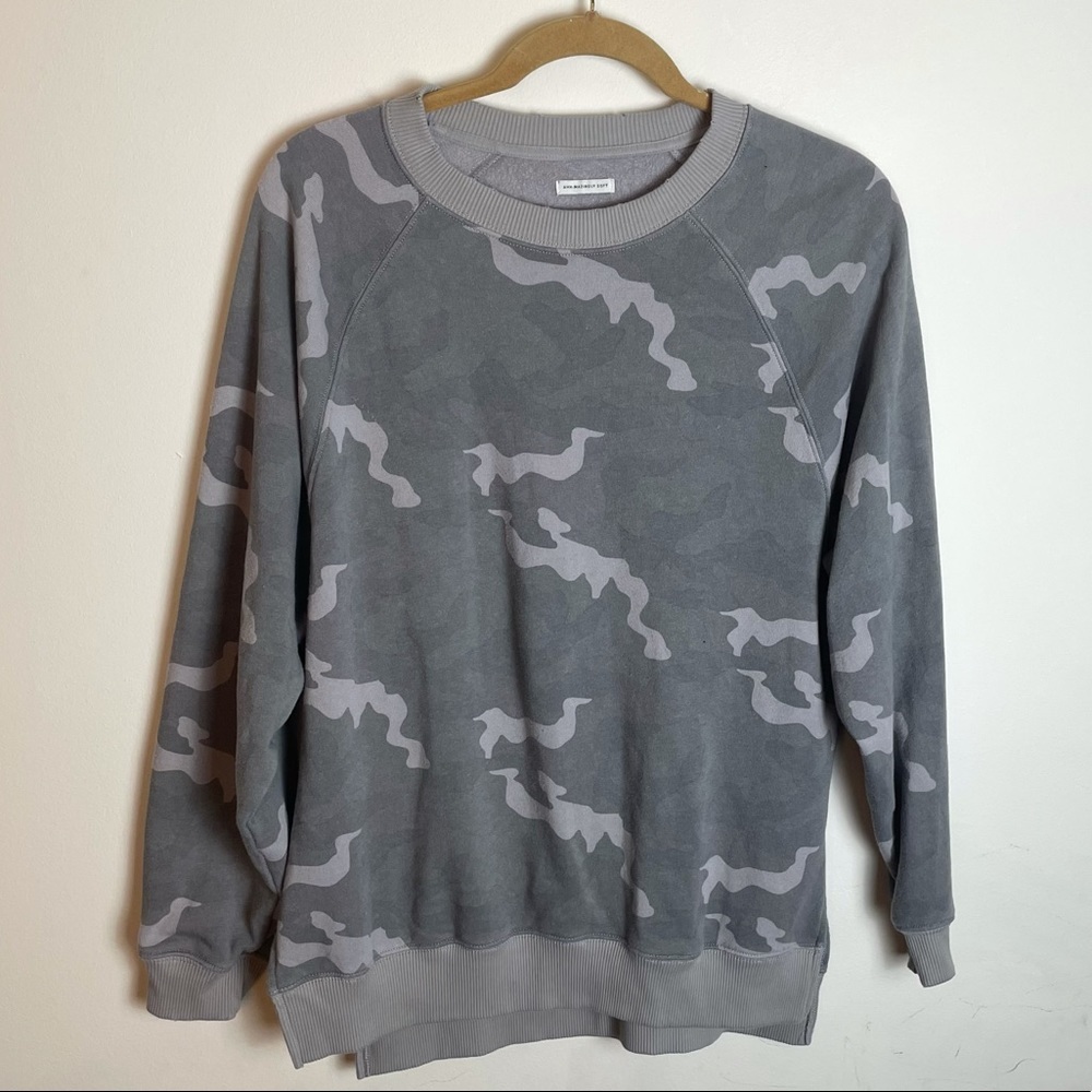 American Eagle Camo Print Soft Oversized Crewneck Size XS - Picture 2 of 9